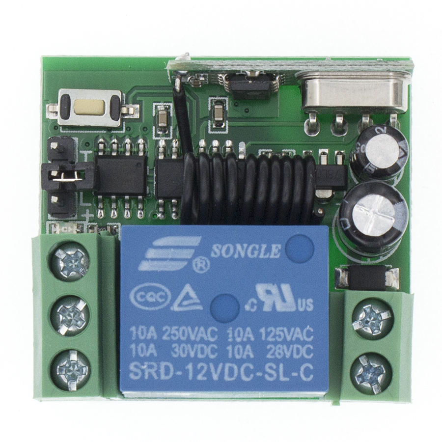Relé inalámbrico de 1 canal sistemas de Control, 315MHz, 12V DC